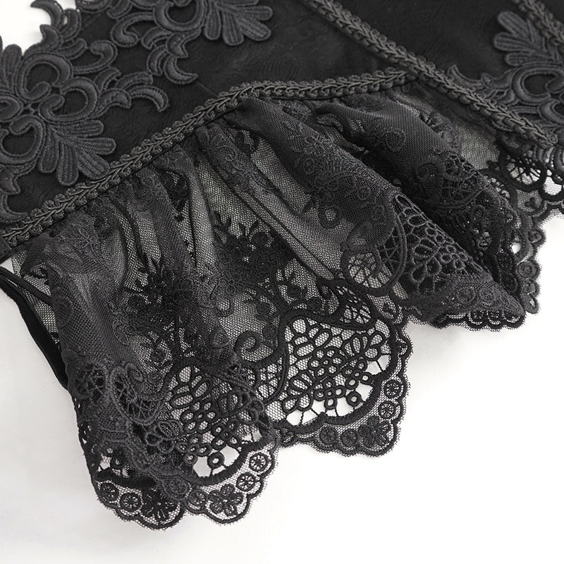 Brynne Gothic Lace Corset by Devil Fashion