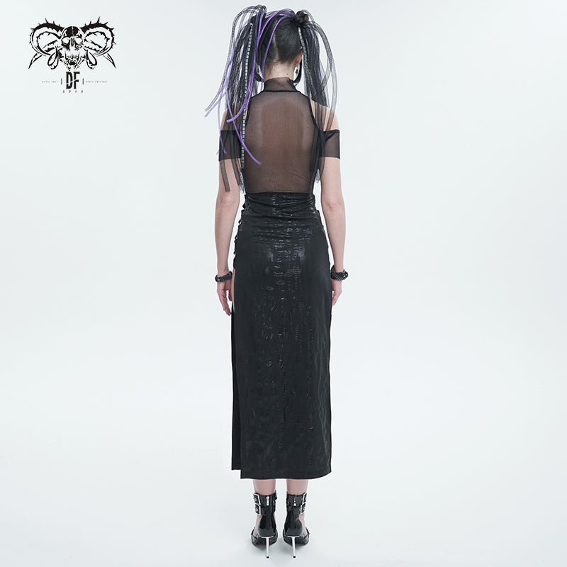 Obsidian Slit Dress by Devil Fashion