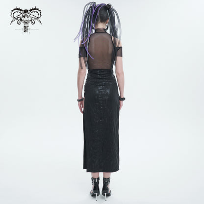 Obsidian Slit Dress by Devil Fashion