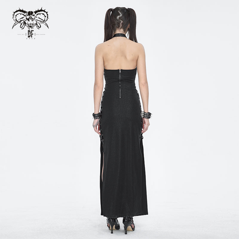 Arya Gothic Split Dress by Devil Fashion