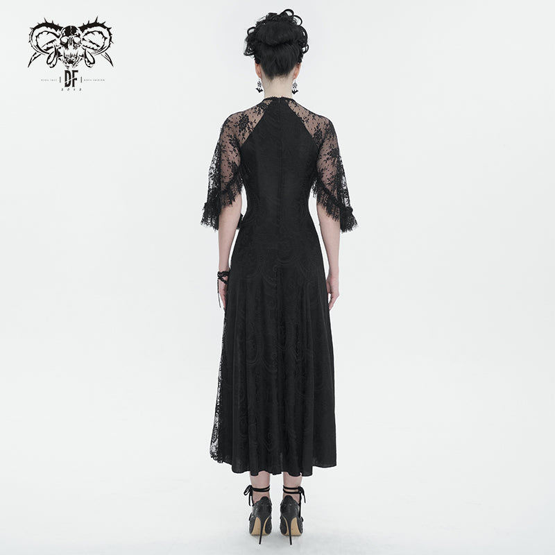 Dead Petunias Lace Dress by Devil Fashion