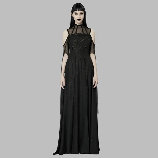 Gothic Majesty Maxi Dress by Punk Rave
