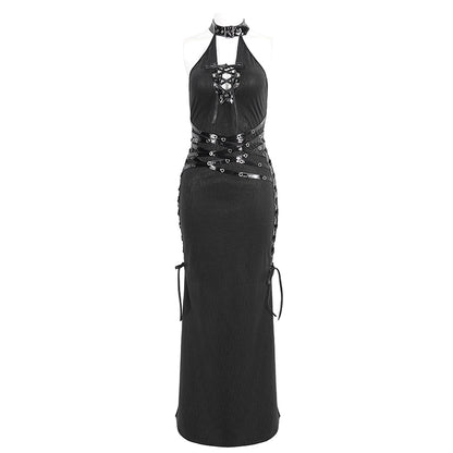 Arya Gothic Split Dress by Devil Fashion