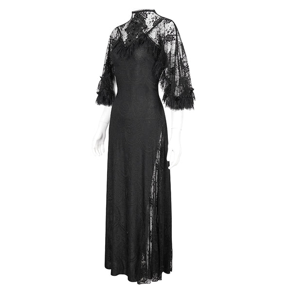 Dead Petunias Lace Dress by Devil Fashion