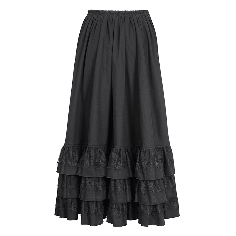 Belle Vale Frilly Half Skirt by Devil Fashion