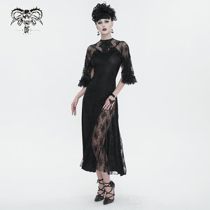Dead Petunias Lace Dress by Devil Fashion