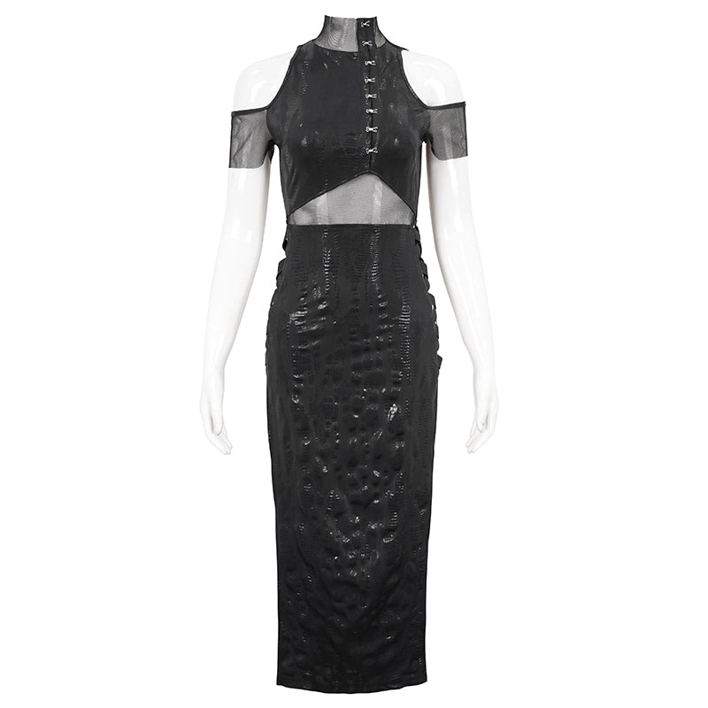 Obsidian Slit Dress by Devil Fashion