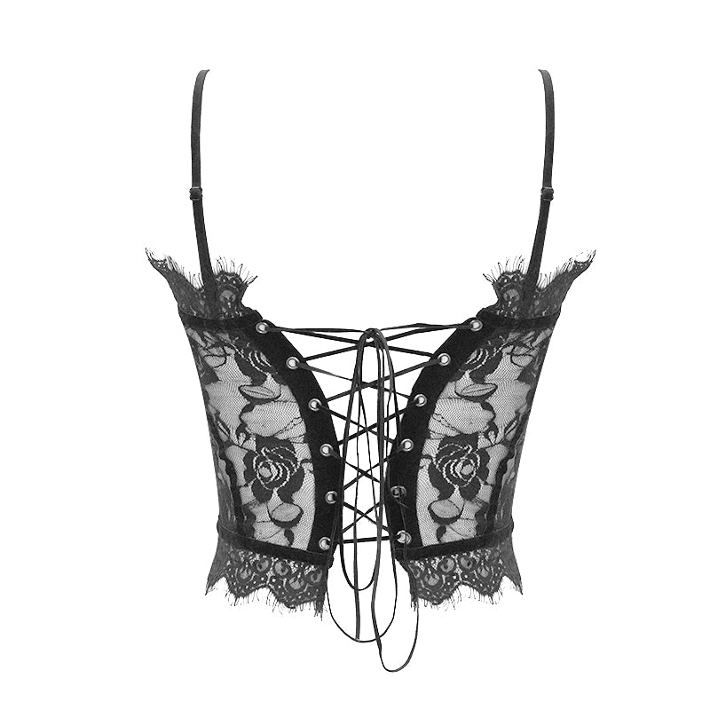 Samara Lace Crop Top by Devil Fashion