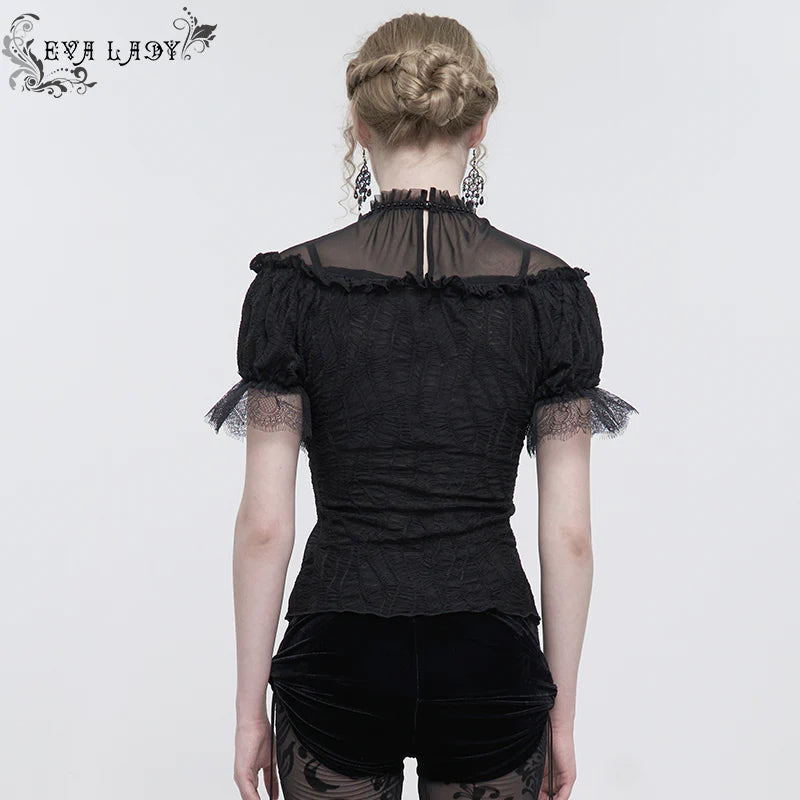 Lost In The Fog Gothic Top by Eva Lady
