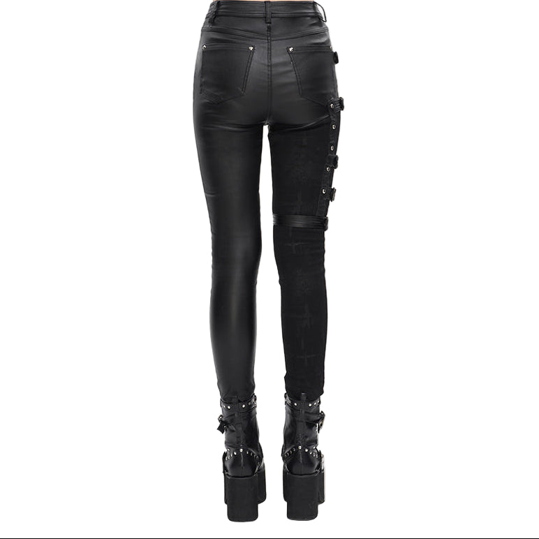 Grimsley Gothic Faux Leather Pants by Devil Fashion