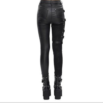 Grimsley Gothic Faux Leather Pants by Devil Fashion