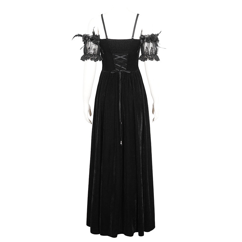 Gwendoly Black Gothic Dress by Eva Lady