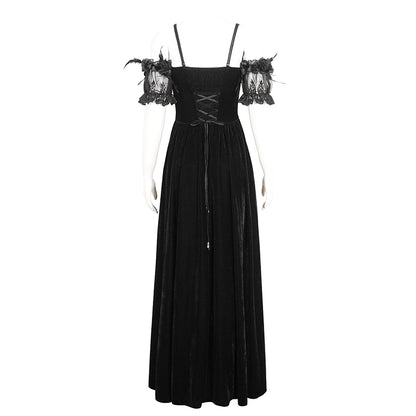 Gwendoly Black Gothic Dress by Eva Lady