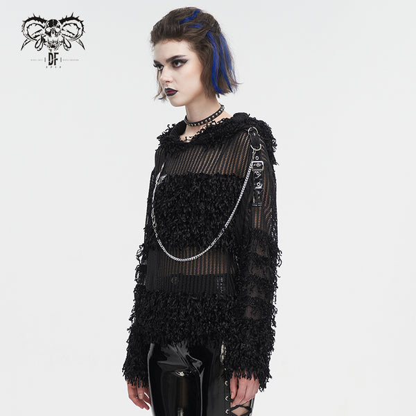 Keeper of Promises Hooded Sweater Top by Devil Fashion