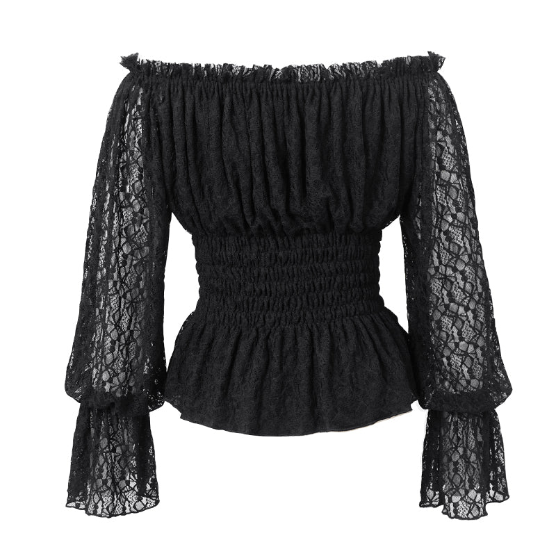 Midnight Breeze Gothic Lace Top by Devil Fashion