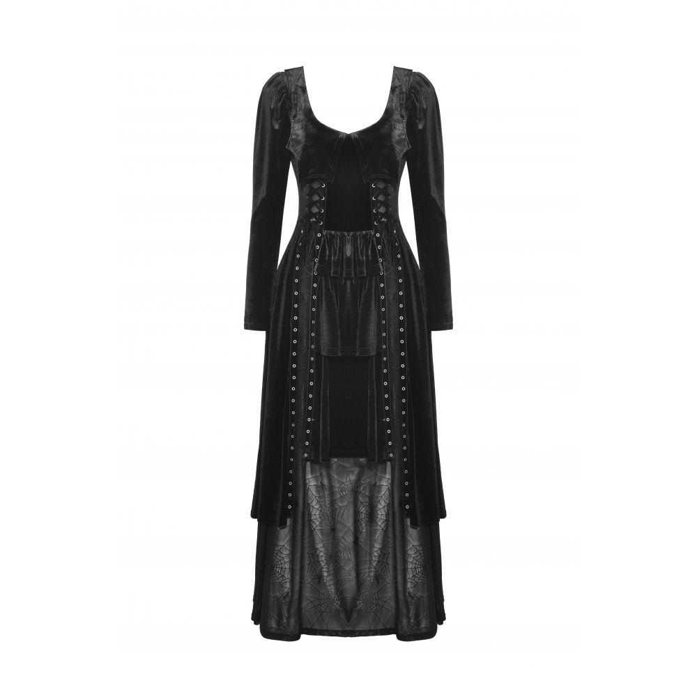 Lorelei Gothic Spiderweb Dress by Dark In Love