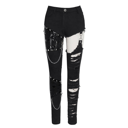 Mayhem Shredded Pants by Devil Fashion