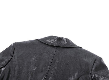 Rosalie Gothic Faux Leather Trench Coat by Dark In Love