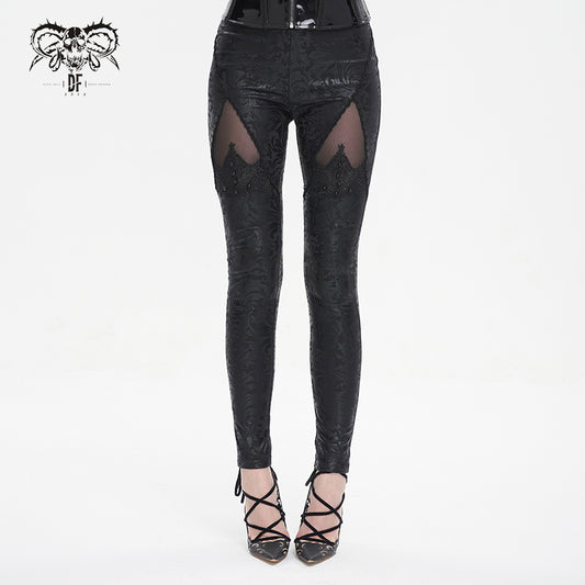 Anastasia Gothic Beaded Leggings by Devil Fashion