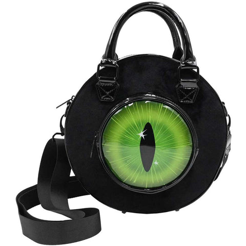 Eyeball Black Cat Backpack Purse by Kreepsville 666