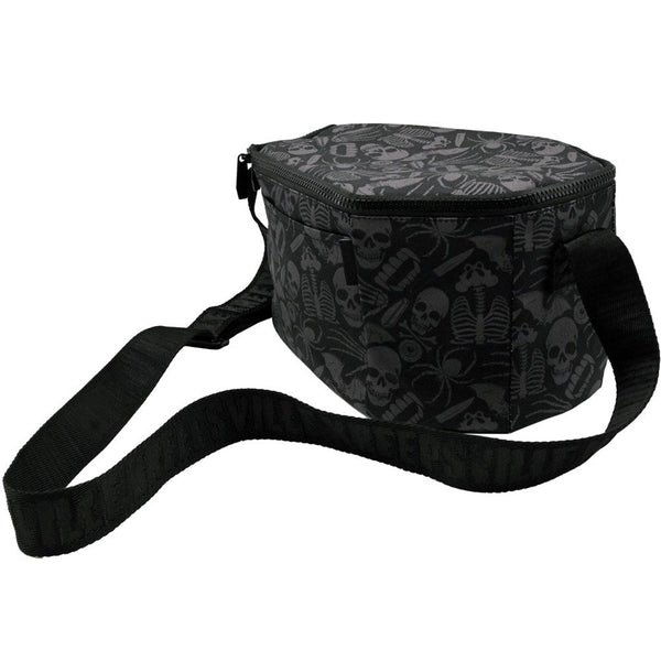 Death Repeat Coffin Insulated Lunch Bag by Kreepsville