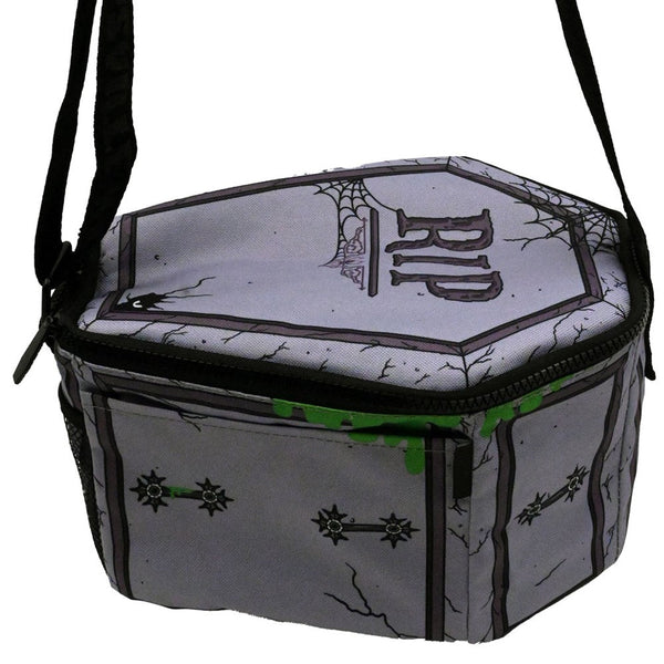 Spooky Rip Coffin Insulated Lunch Bag by Kreepsville 666