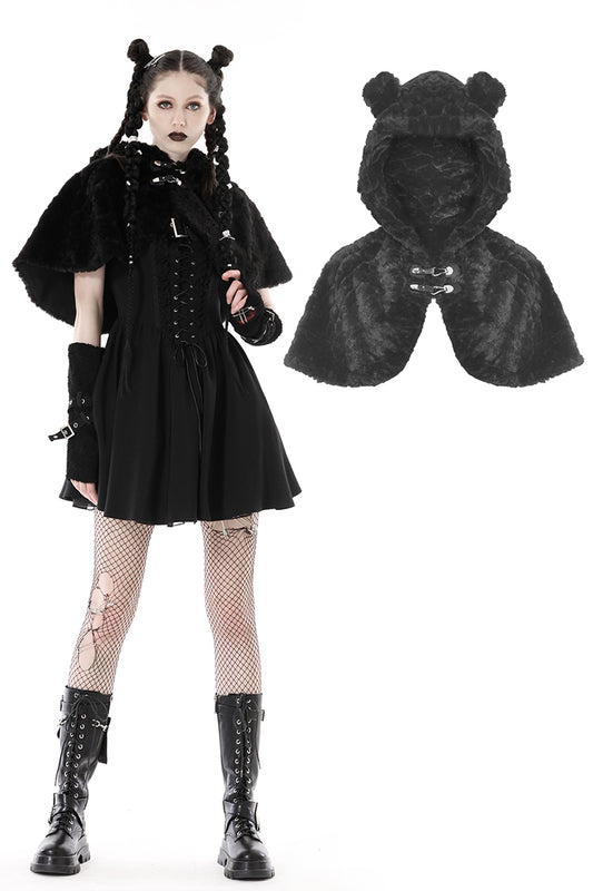 Dark Cuddly Bear Gothic Lolita Cape by Dark in Love