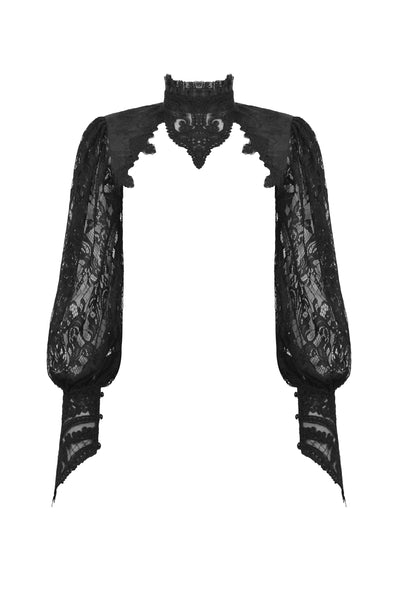 Midnight At The Cathedral Lace Bolero Top by Dark In Love