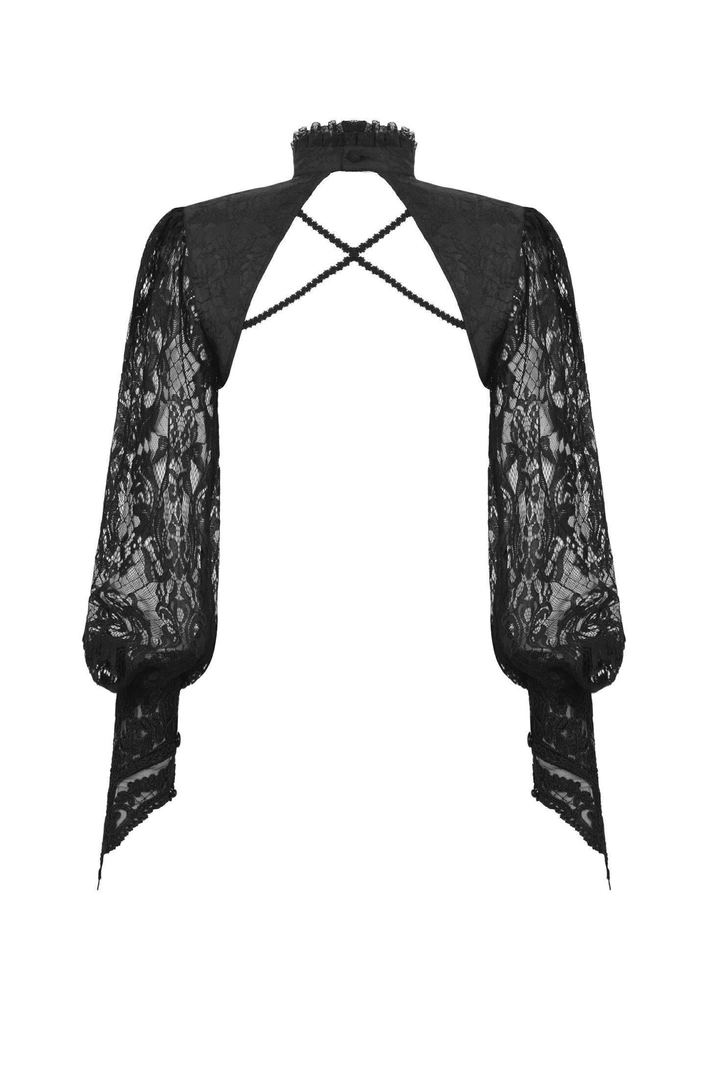 Midnight At The Cathedral Lace Bolero Top by Dark In Love