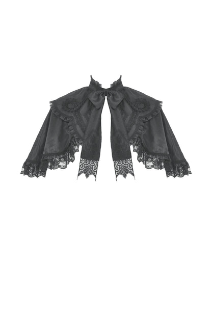 Greta Gothic Bow Cape by Dark In Love