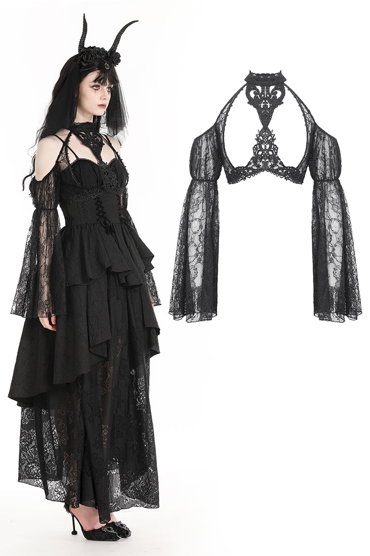 Craving Your Existence Gothic Lace Bolero Top by Dark In Love