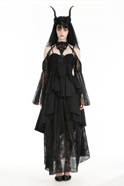 Craving Your Existence Gothic Lace Bolero Top by Dark In Love