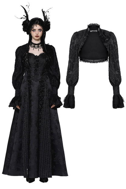 Gothic Arena Puff Sleeve Shrug Top by Dark In Love