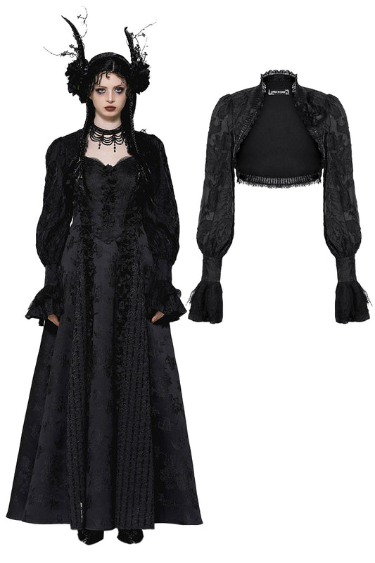 Gothic Arena Puff Sleeve Shrug Top by Dark In Love