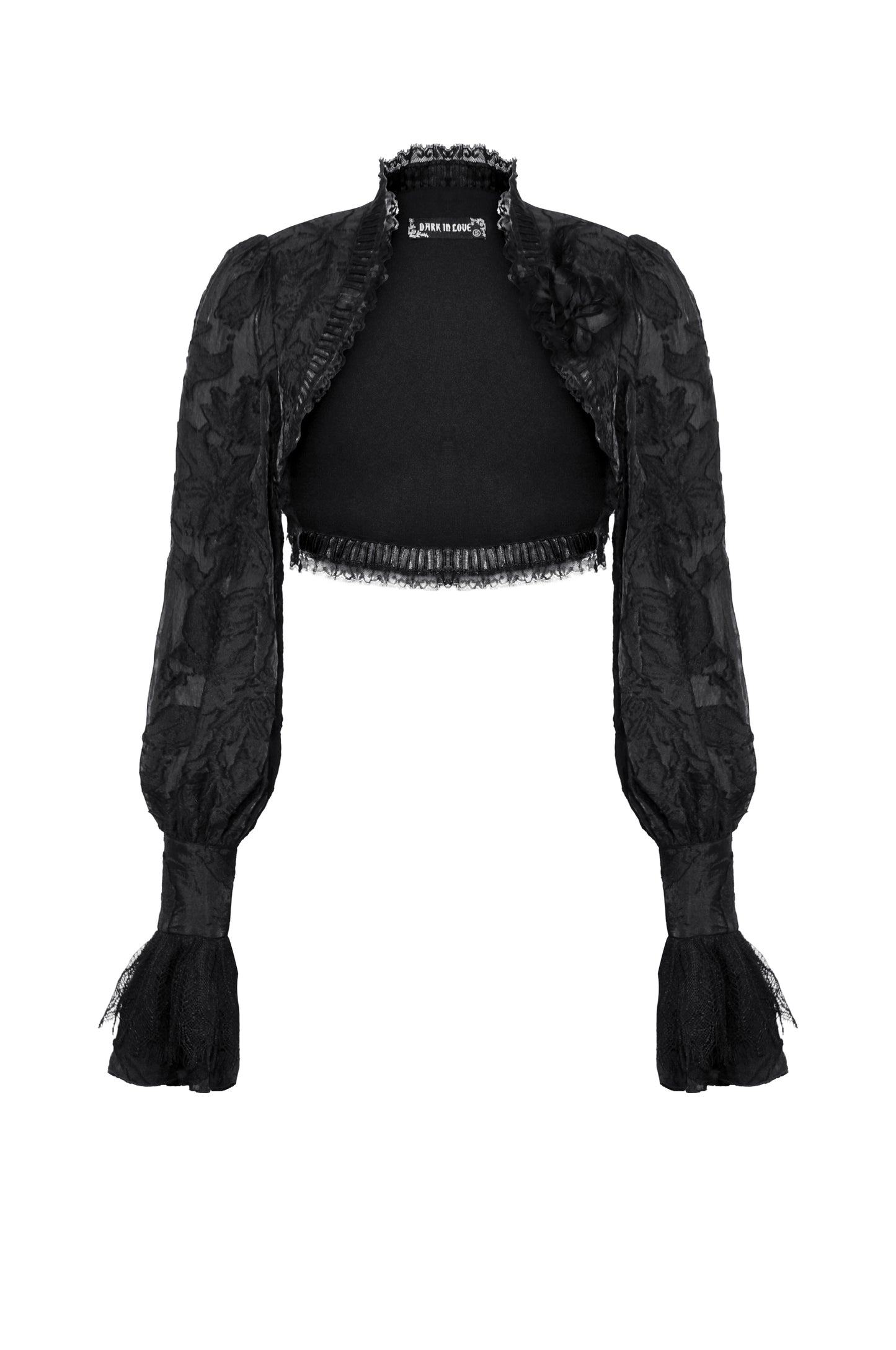 Gothic Arena Puff Sleeve Shrug Top by Dark In Love