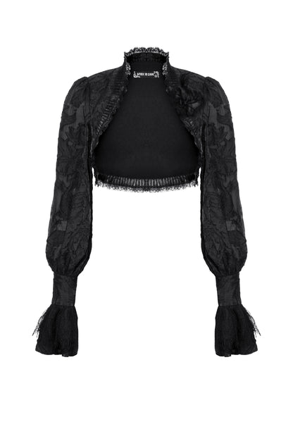 Gothic Arena Puff Sleeve Shrug Top by Dark In Love