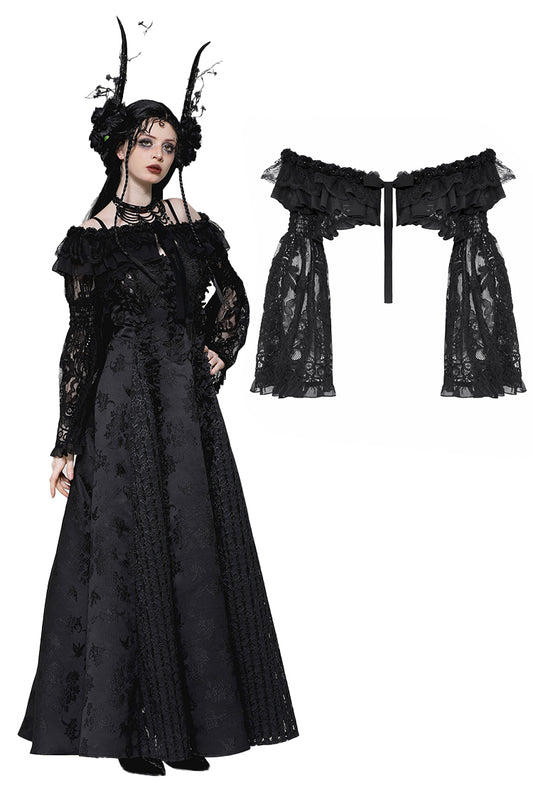 Romantic Rose Gothic Lace Bolero Top by Dark In Love