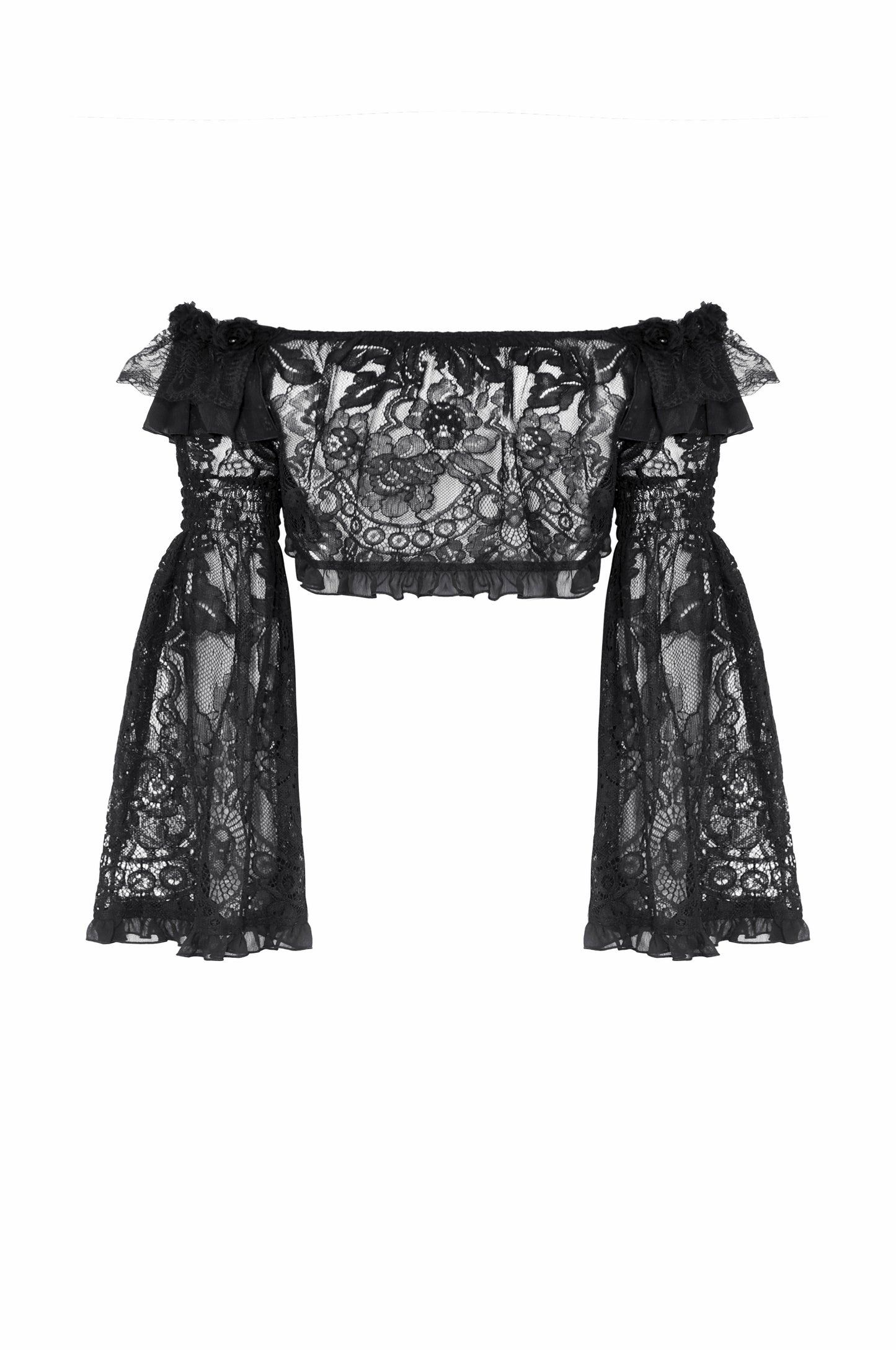 Romantic Rose Gothic Lace Bolero Top by Dark In Love