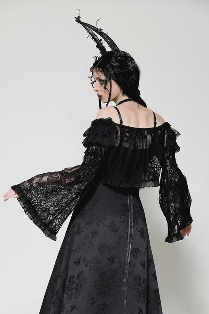 Romantic Rose Gothic Lace Bolero Top by Dark In Love