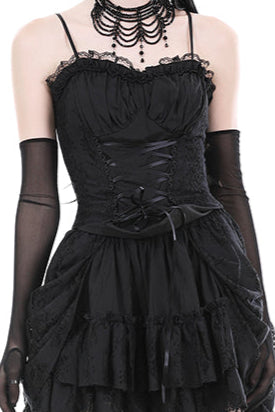 Vicky Gothic Corset Lace Up Top by Dark In Love