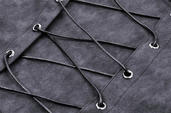 Dynamo Gothic Zipper Corset Top by Dark In Love