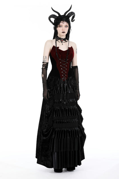 Batty Solitude Corset Top by Dark In Love