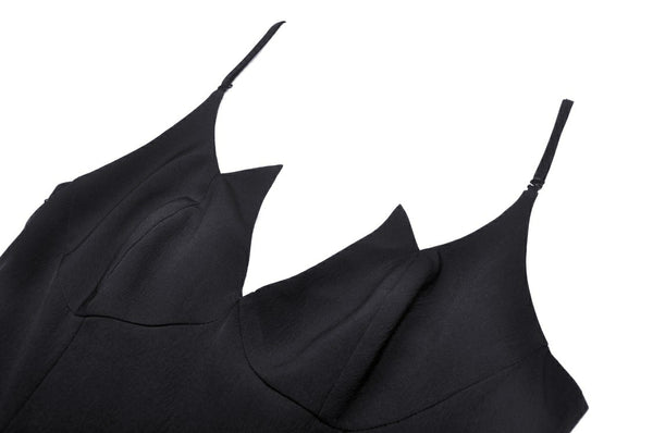 Hell Bat Black Frilly Dress by Dark In Love
