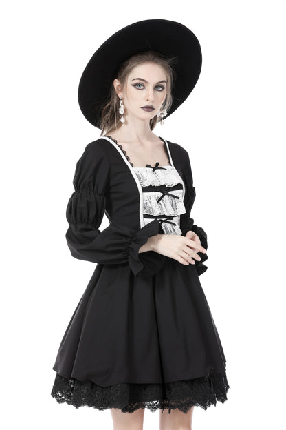 Sweet Nightmares Lace Frill Dress by Dark In Love