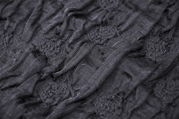 Dreadfully Delightful Frilly Black Lace High Low Dress by Dark In Love