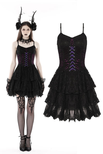 Ravena Lace Up Dress by Dark In Love