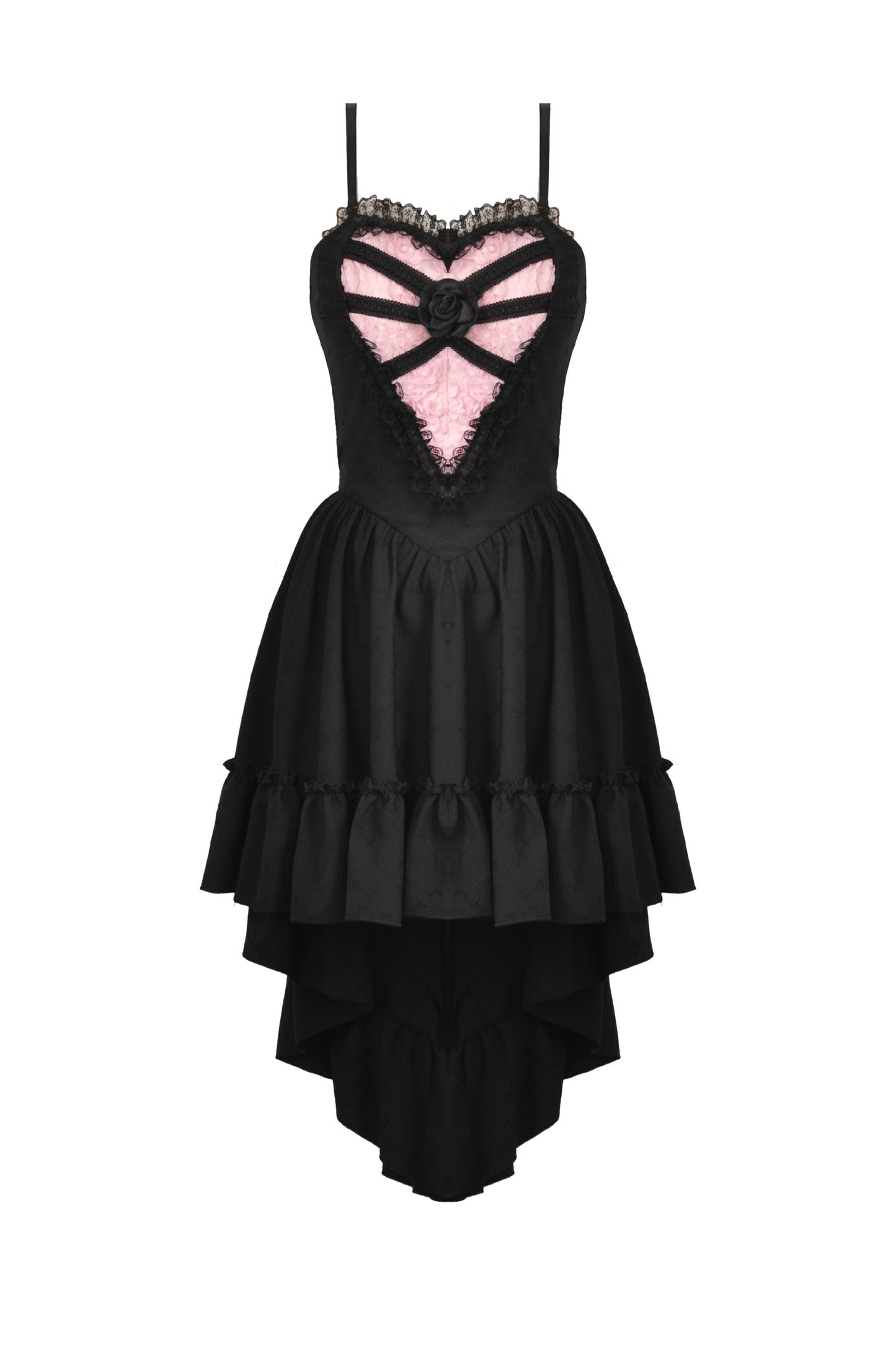 Gothic Dolly Roses High Low Dress by Dark In Love