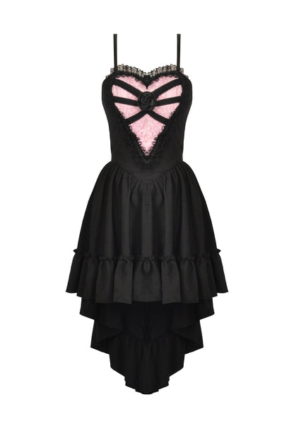 Gothic Dolly Roses High Low Dress by Dark In Love
