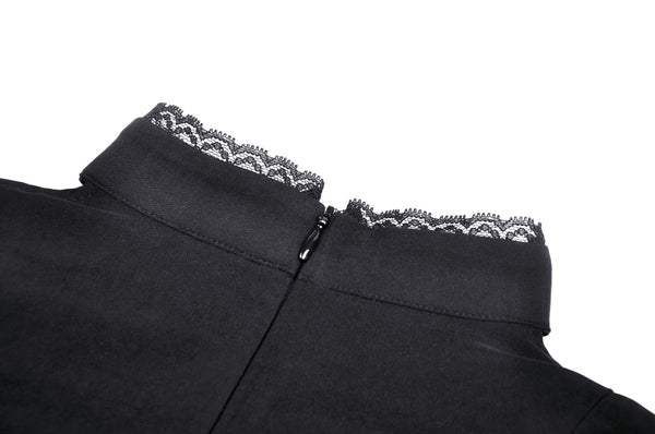 Dauphine Gothic Lace Up Dress by Dark In Love