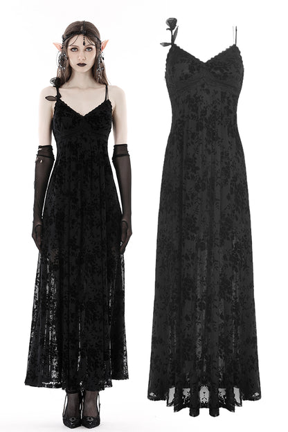 Midnight Rose Gothic Maxi Dress by Dark In Love